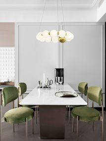 Люстра світлодіодна підвісна LED світильник для квартири на стелю лед 27217 Латунь 25-140х62х62 см.