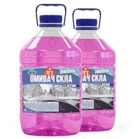 Омивач скла Зимовий -22 °C "Bubble Gum" Lotus УПАКОВКА 2 шт. x 4 л