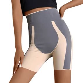 Шорты с высокой талией для коррекции фигуры изготовлены из легкого бесшовного нейлона