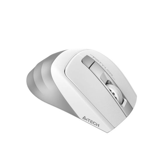 Миша бездротова безшумна A4Tech Fstyler FG35S (Silver), USB, колір білий+сірий | Зображення 4