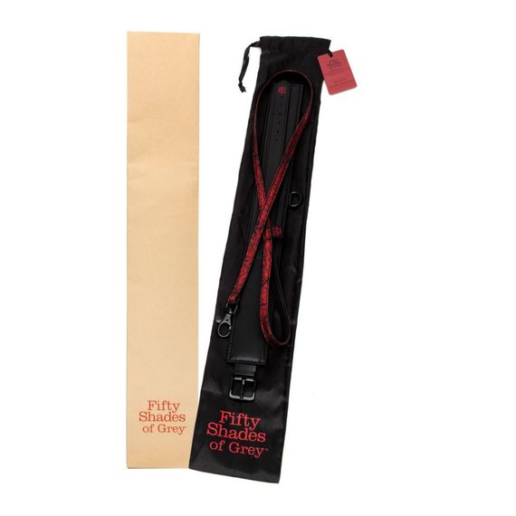 Поводок Fifty Shades of Grey Sweet Anticipation Reversible Faux Leather Collar and Lead Sex Aura | Зображення 6