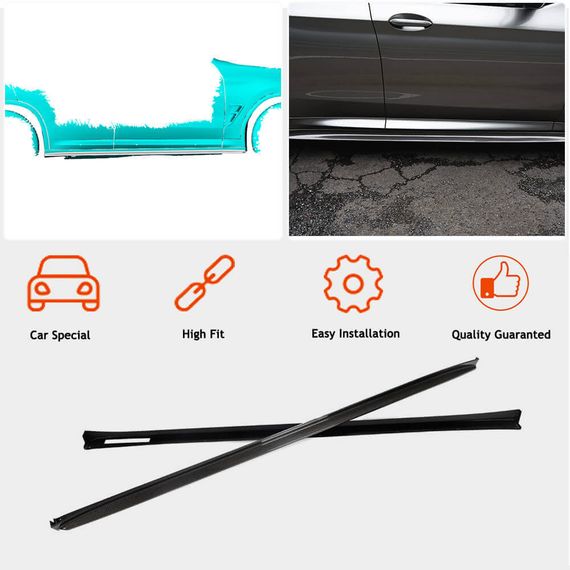 Накладки на пороги (для F98/G02 M-Sport, Карбон) для BMW X4 G02 2018- гг | Зображення 2