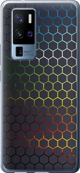 Чехол на Vivo X50 Pro Plus Переливающиеся соты "498u-2056-17620"