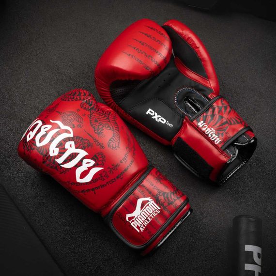Боксерські рукавиці Phantom Muay Thai Red 12 унцій (бинти в подарунок) | Зображення 7