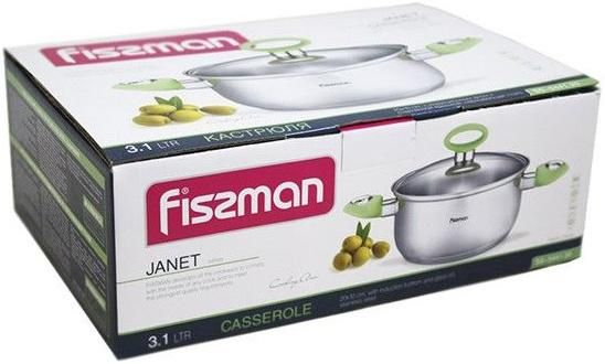 Каструля Fissman Janet 3.1л з нержавіючої сталі з індукційним дном | Зображення 4
