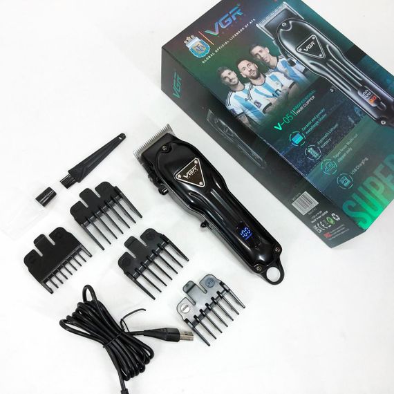 Электрическая машинка триммер для волос и бороды VGR, Профессиональная машинка для стрижки волос головы QB-53 | Зображення 9