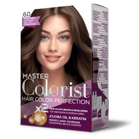 Краска для волос Master Colorist 6.0 Темно-русая Ливеста 2x50 мл+2x50 мл+10 мл