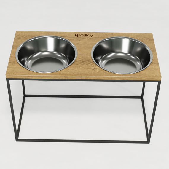 Миски на подставке для очень больших собак Hollky Base XXL40 (2 × 2,8 л) BXXL40-643240-GRNT | Зображення 3