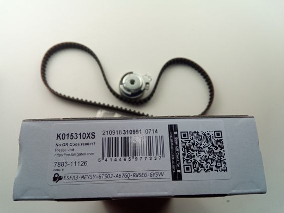 Ремінь ГРМ+ролик Lanos 1.5, Gates (K015310XS) (93188126) | Зображення 1