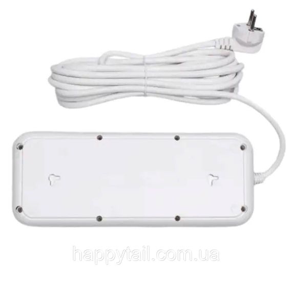 Мережевий фільтр-подовжувач 8 розеток 4xUSB-A 2xUSB-C 5м білий  HP-5-55 | Зображення 4