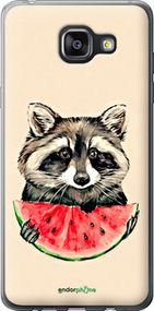 Чохол на Samsung Galaxy A5 (2016) A510F Єнотик з кавуном "4605u-158-2448"
