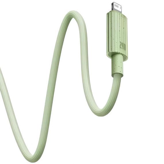Дата кабель Baseus Habitat Series Fast Charging USB to Lightning 2.4A (1m) (P10360200421-0) Natural Green | Зображення 1
