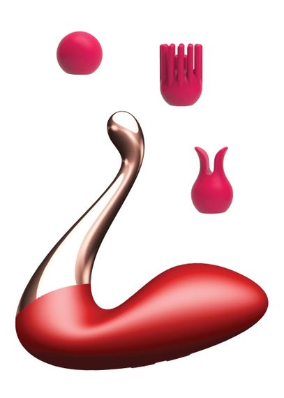 Вібростимулятор Swan massager, interchangeable heads - USB 9 Functions / APP Mobile Sex Aura