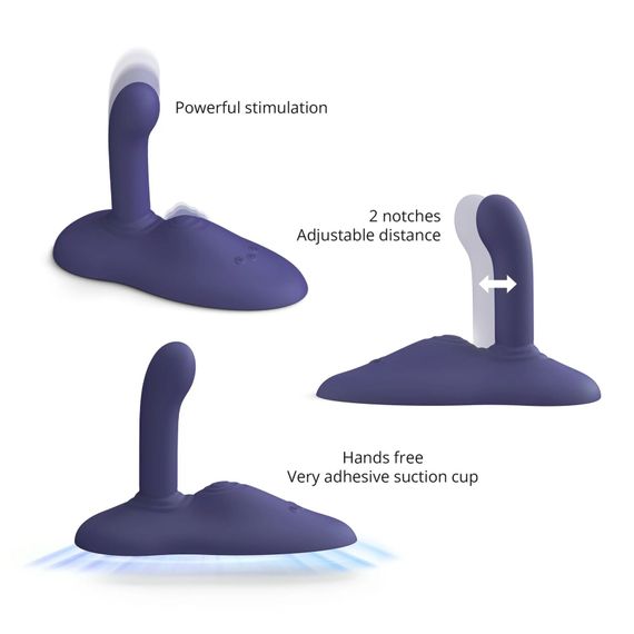Подвійний sit-on-top пульсатор Love To Love GOFAST - стимуляція клітора та точки G, регулюється, Синій | Зображення 2