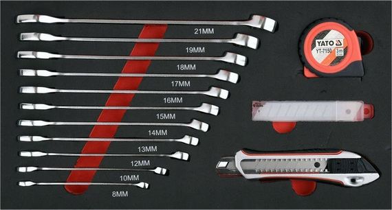 Чемодан-тележка с инструментами 3 секции 78 штук YATO Польша YT-09104 | Зображення 5