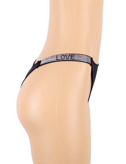 Трусики - стрінгі Star Night з прикрасами чорні XS-S Sex Aura | Зображення 7