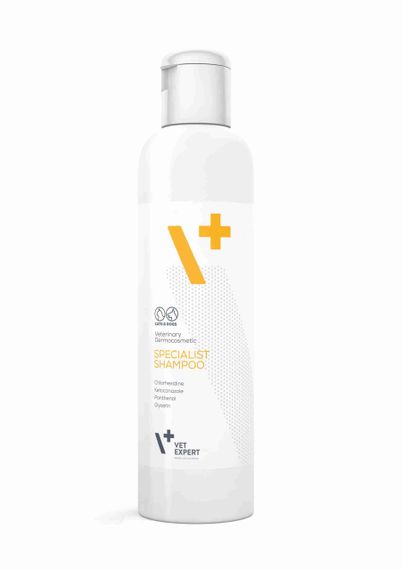 Антибактериальный шампунь с хлоргексидином кошек и собак VetExpert Specialist Shampoo 250 мл