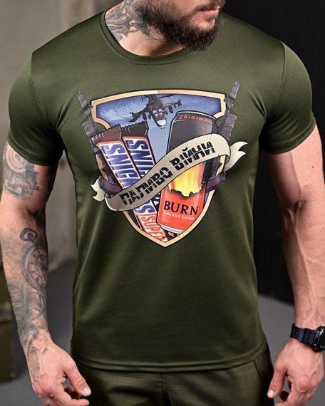 Тактична потоотвідна футболка Паліво oliva ПП7724 | Зображення 3