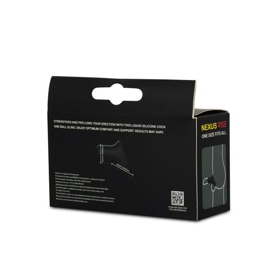 Ерекційне кільце Nexus Rise Cock and Ball Sling, для члена та яєчок, дуже широке sexstyle | Зображення 5