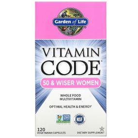 Витаминно-минеральный комплекс для женщин Garden of Life Vitamin Code 50 & Wiser Women 120 Veg Caps