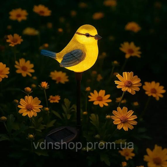 Садовий світильник на сонячній батареї 1шт, Птах / Декоративний ліхтар / Вуличний світильник на акумуляторі | Зображення 6