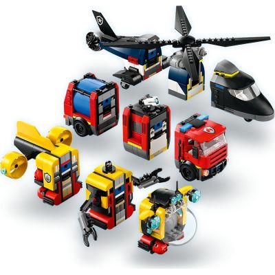 Конструктор LEGO City Ремикс вертолетов, пожарных машин и подводных лодок (60462) | Зображення 7