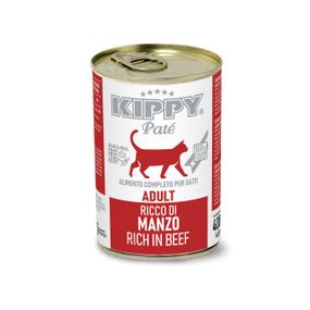 Вологий корм для котів з яловичиною Kippy Pate Adult Cats Beef, 400 гр
