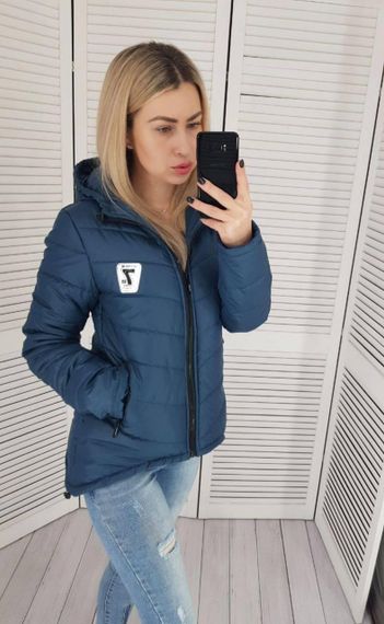 Жіноча демісезонна куртка з емблемою, арт.210/7, пляшка | Зображення 8