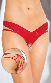 ЖЖенские стринги - Thongs 2438, red - M/L sexstyle