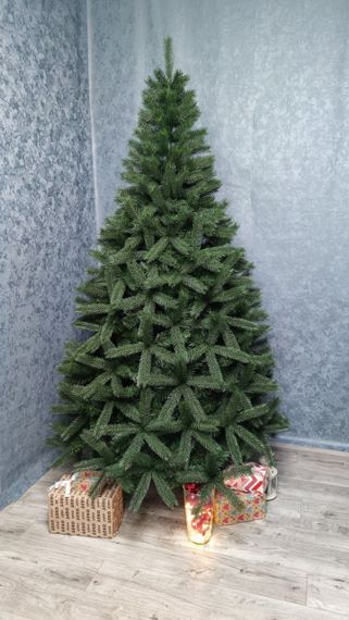 Ялинка штучна лита Буковельська зелена 2.5 м