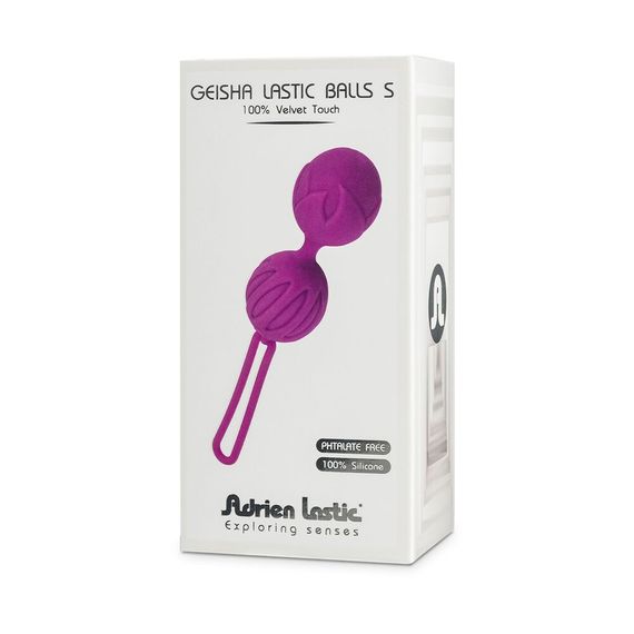 Вагінальні кульки Adrien Lastic Geisha Lastic Balls Mini Magenta (S), діаметр 3,4 см, вага 85 г | Зображення 2