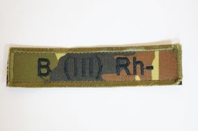 Шевроны вышевка камуфляж  B ( III ) Rh - 13*3 см