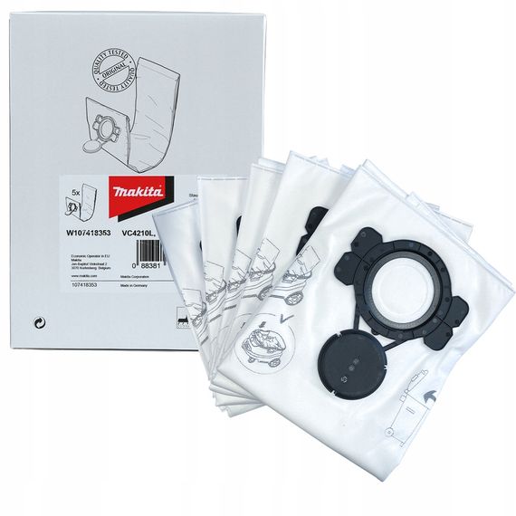 Мішки одноразові 5 шт для пилососів Makita VC4210L/M (W107418353)