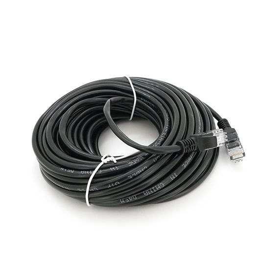 Патч-корд литий RITAR, CCA, UTP, RJ45, Cat.5e, 15m, чорний Q100 | Зображення 1