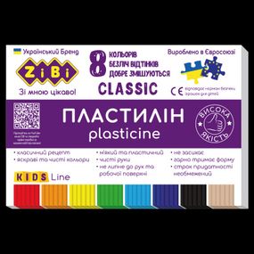 Пластилин ZiBi ZB-6231 8 цветов