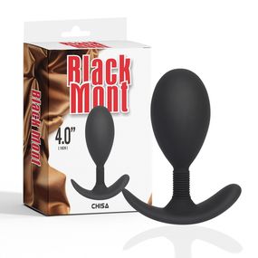Анальна пробка із стопером Chisa Black Mont, чорний, L Sex Aura