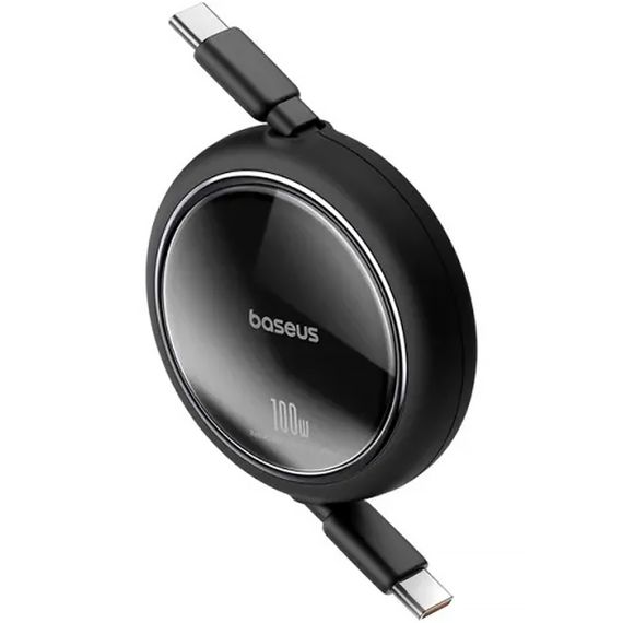 Дата кабель Baseus Free2Draw Mini Retractable Type-C to Type-C 100W (1m) (P10364500) Cluster Black | Зображення 1