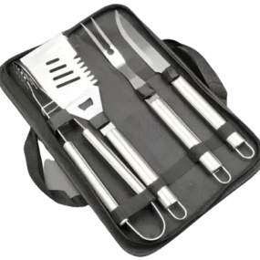 Набор аксессуаров для барбекю 4 предмета в чехле