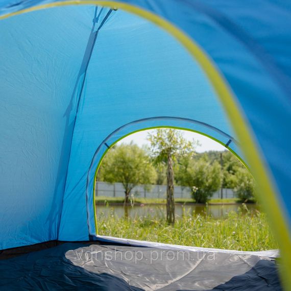 Палатка кемпинговая 2 на 2 метра автоматическая для рыбалки похода туристическая LU-019BL Голубой | Зображення 6