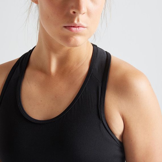 Спортивний топ 100 для кардіофітнесу – чорний - L | Зображення 4