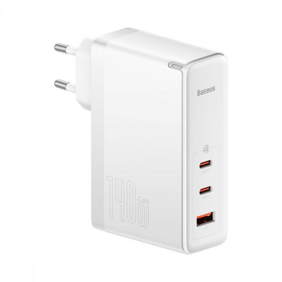 МЗП Baseus GaN5 Pro 140W (2 x Type-C + USB) + Кабель Type-C + Type-C) | Зображення 9
