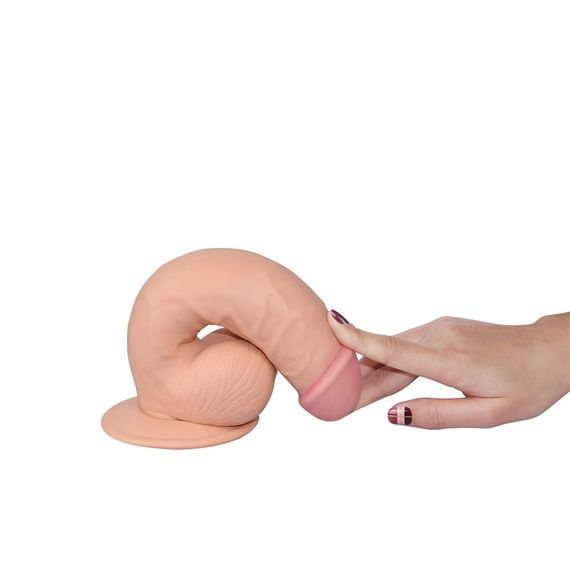 Реалістичний фалоімітатор з мошонкою 8.5 THE ULTRA SOFT DUDE Sex Aura | Зображення 4