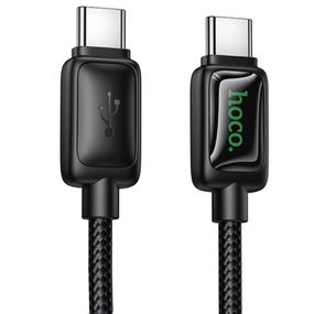 Дата кабель Hoco U146 Mundo Type-C to Type-C 60W (1.2m) Black