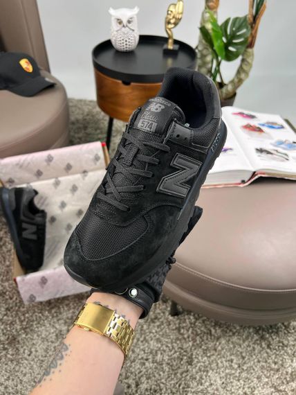 Кросівки New 574 All Black , В'єтнам B4205 39 24.5 см | Зображення 3