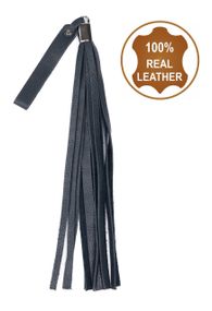 Флогер з натуральної шкіри Flirty Soft Leather - Dark Blue, BM-00026 Sex Aura