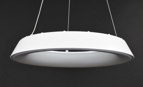 Люстра світлодіодна підвісна LED світильник для квартири на стелю лед з пультом 27551 Білий 25-90х48х48 см. | Зображення 1