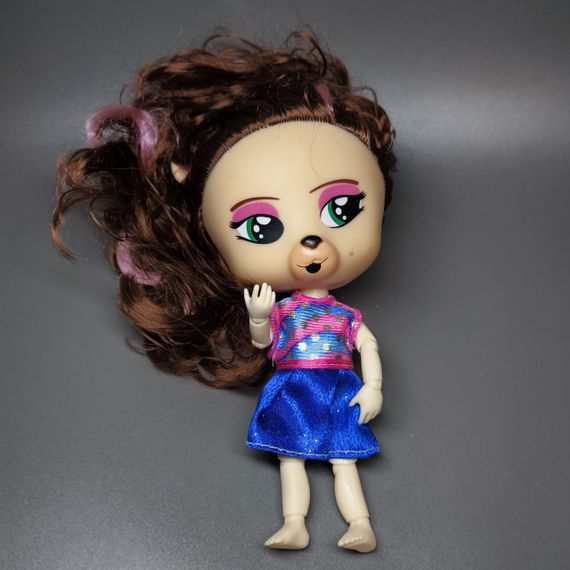 Лялька тваринка шарнірна (каштанове волосся) вживане 18см