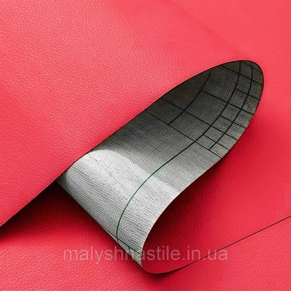 Самоклеющая экокожа в рулоне 1.37*1m*0.5mm Красный (D) SW-00002169