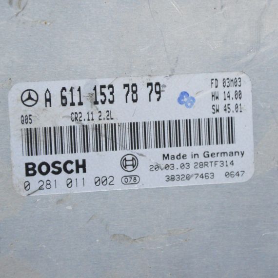 Блок керування двигуном 2.2 CDI Mercedes Benz W203 2000-2007 Комп'ютер Мерседес в203 A6111537879 | Зображення 2