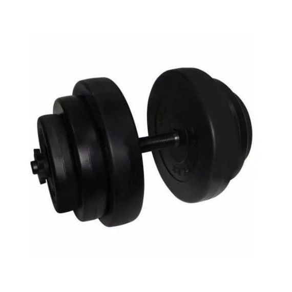 Гантель складальна композитна в пластиковій оболонці Rock pro 18,5 кг NE-PL-G-018